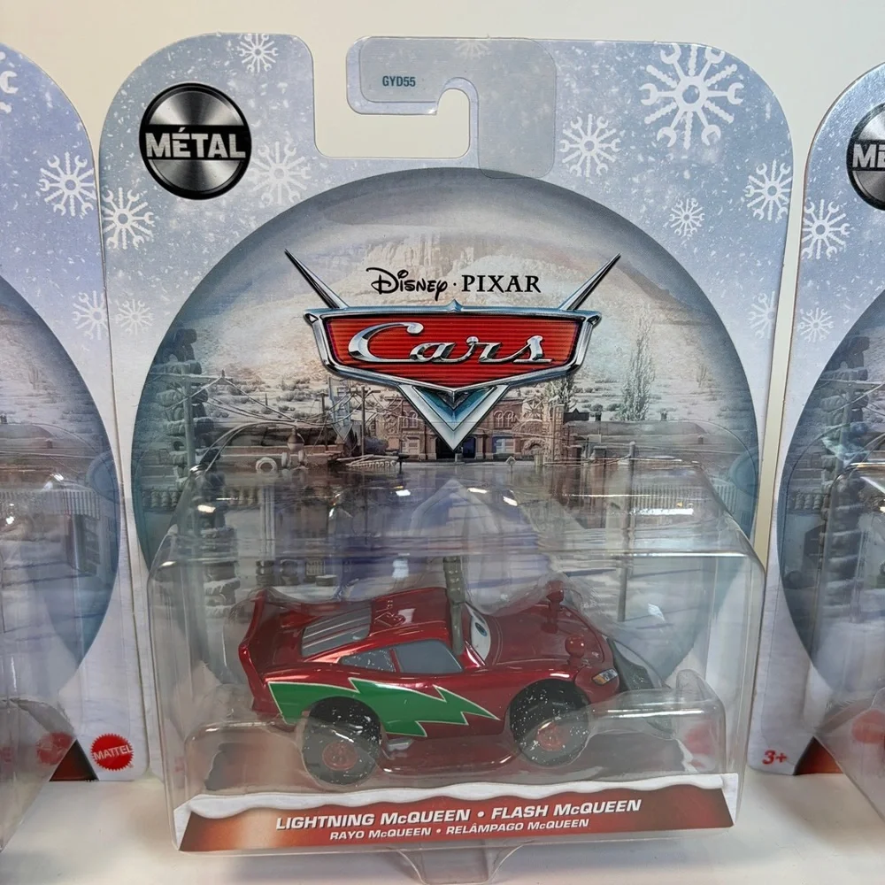 NWT Disney‎ Pixar Holiday CARS Lightning McQueen Flash Sally Doc Hudson Diecast